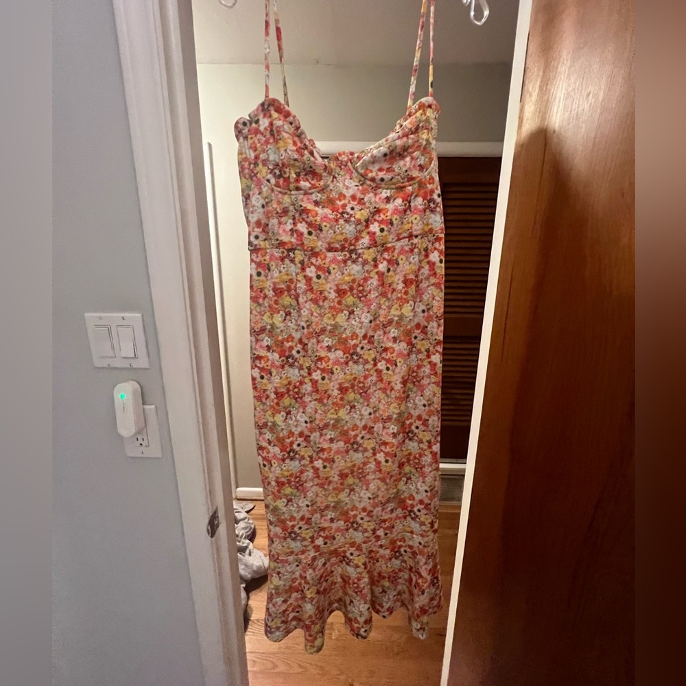 Anthropologie Hutch Bustier Midi Serene Dress